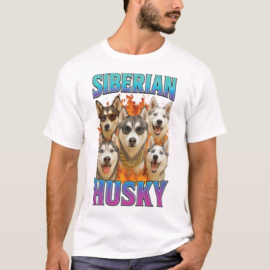 T-shirt Copie de Husky sibérien (Devant)