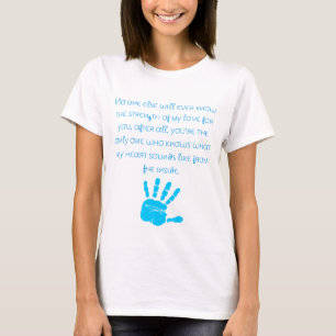 T-shirt Copie de main de maternité de T-shirt/bébé avec