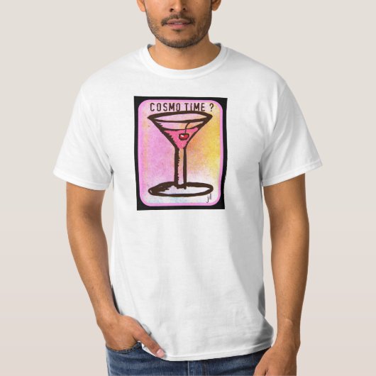 T-SHIRT COPIE DE MARTINI DE ROSE DE TEMPS DE COSMO (Devant)