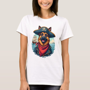 T-shirt Copie de Pirate de Chien Berger Allemand