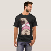 T-shirt Copie de Pug Ange Mignon (Devant entier)