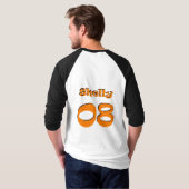 T-shirt copie de shirt8-orangeblack (Dos entier)