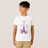 T-SHIRT COPIE DE TOUR EIFFEL DE PARIS D'AMOUR (Devant entier)