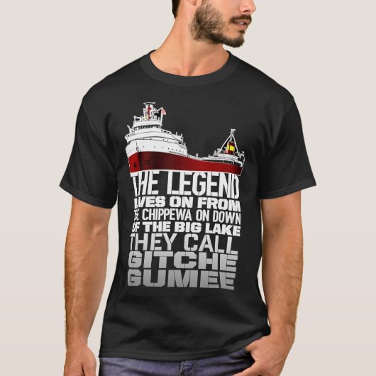 T-shirt Copie D'Edmund Fitzgerald - La Légende Vit Sur Fr (Devant)