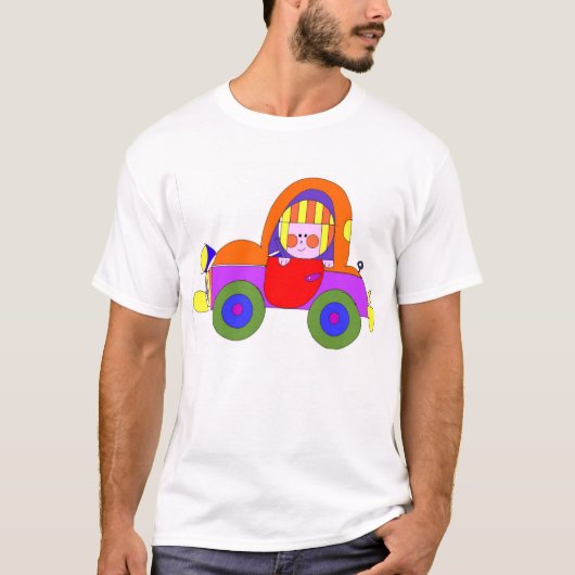 T-shirt copie d'illustrateur de la voiture 300dpi (Devant)