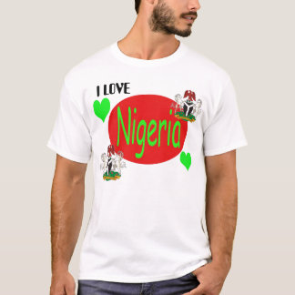 T-shirt Copie du NIGÉRIA, Nigeria_coa, Nigeria_coa, J'AIME