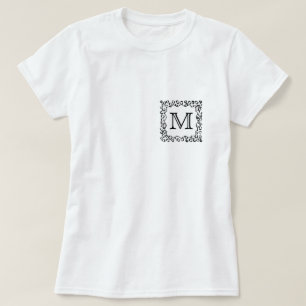 T-shirt Copie faite sur commande noire et blanche de