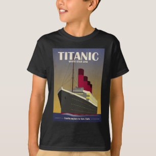 T-shirt Copie titanique d'art déco de revêtement d'océa