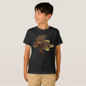 T-shirt Copie vintage de Lionfish rouge (Devant entier)