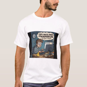 T-shirt Copier Coller depuis StackOverflow - Drôle de T pr