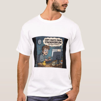 T-shirt Copier Coller depuis StackOverflow - Drôle de T pr