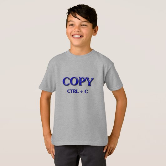 T-SHIRT COPIER CTRL + C (Devant entier)