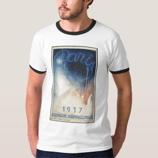 T-shirt Copies d'annonce d'affiche de Vintage voyage (Devant)