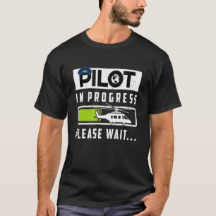 T-shirt Copilot Pilote En Cours Futur Pilote Avion Ea