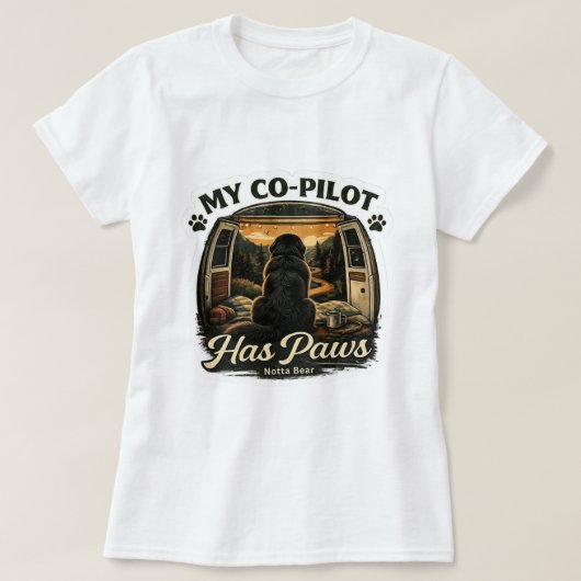 T-shirt Copilote Newfie (Design devant)