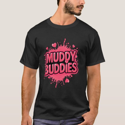 T-shirt Copines de femme bourbeuses Course de boue Mudding (Devant)