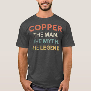 T-shirt Copper L'Homme Le Mythe La Légende Nom