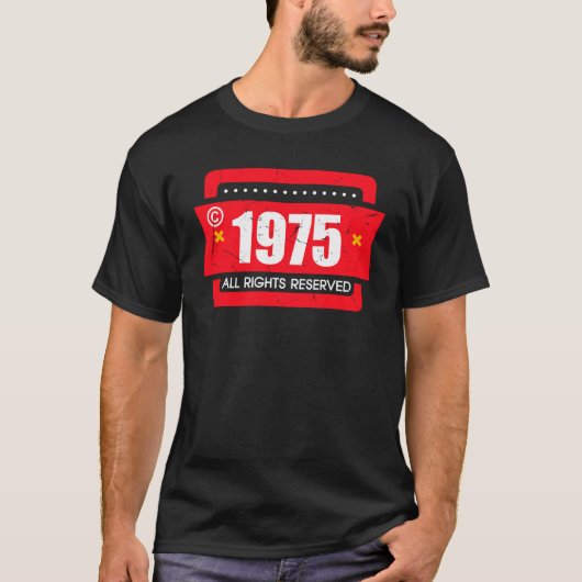T-shirt Copyright 1975 All Rights Reserve (Devant)