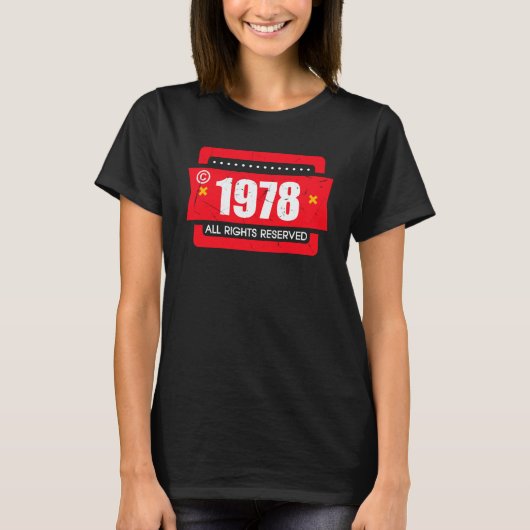 T-shirt Copyright 1978 All Rights Reserve (Devant)