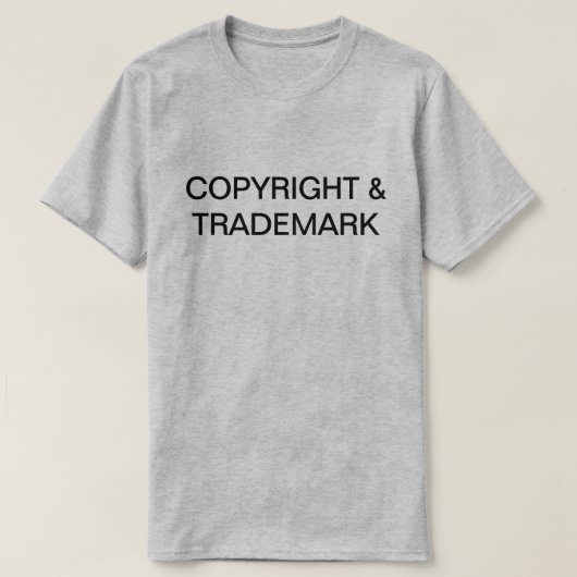 T-Shirt Copyright & Marque (Design devant)