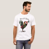 T-shirt Coq avec Loudhailer 2 (Devant entier)