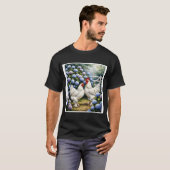 T-shirt Coq Blanc Brahma Pootra #3 (Devant entier)