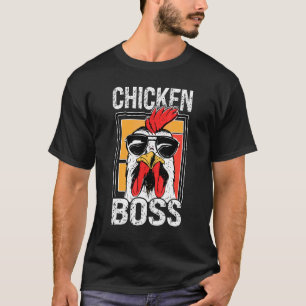 T-shirt Coq Boss Coq Cool Pour Agriculteurs Ou Paysans