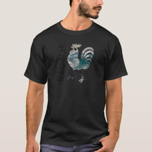 T-shirt Coq de Kauai Hawaï Design de vague de surf