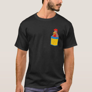 T-shirt Coq de poche Fermier Animaux de ferme Poulet 1