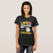 T-shirt Coq de volaille d'élevage (Devant entier)