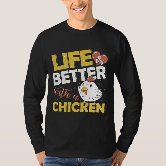 T-shirt Coq de volaille d'élevage (Devant)