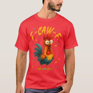 T-shirt Coq drôle de F Caw F. Chuchoteur de poulet Fcawf