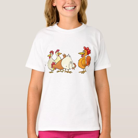 T-shirt Coq Et Poules (Devant)