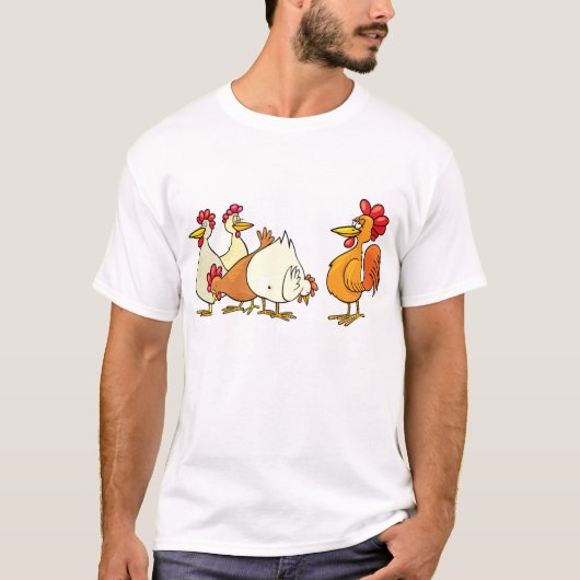 T-shirt Coq Et Poules (Devant)