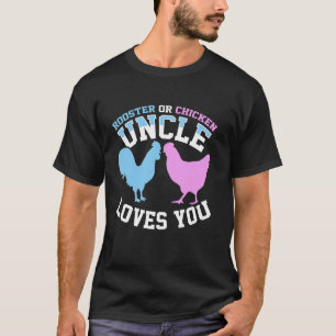 T-shirt Coq ou Poule Oncle T'aime