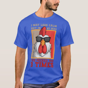 T-shirt Coq Poulet Agricole Agricole Agritourisme Volaille