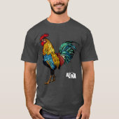 T-shirt Coq poulet Hawaii Aloha Hawaii (Devant)