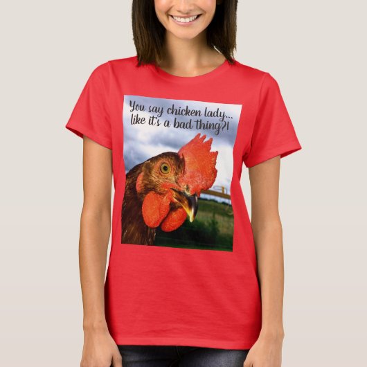T-shirt coq pour femmes (Devant)