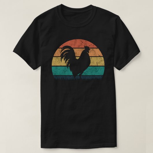 T-shirt Coq Rétro (Design devant)