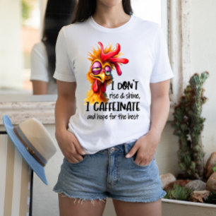 T-shirt Coq Ruppé Avec Expression Comique