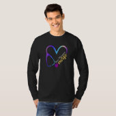 T-shirt Coque Manager Infirmière Watercol Love Heart Steth (Devant entier)