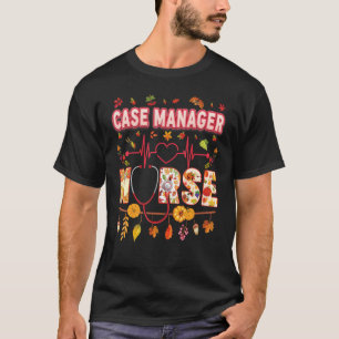 T-shirt Coque Manager Nurse Thankful Thanksgiving Hearbeat