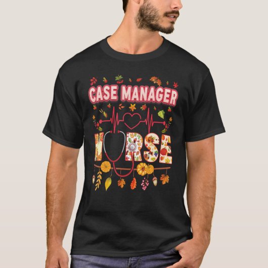 T-shirt Coque Manager Nurse Thankful Thanksgiving Hearbeat (Devant)