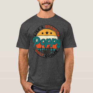 T-shirt Coquelicot comme un grand-père mais plus cool Popp
