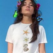 T-shirt Coques de mer, graphique vie marine