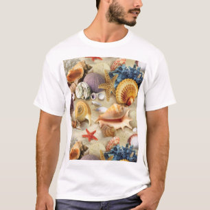 T-shirt Coques de mer sur la plage