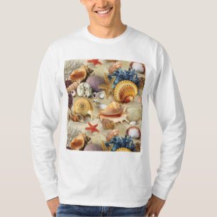 T-shirt Coques de mer sur la plage