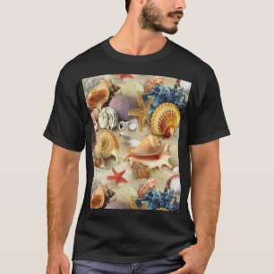 T-shirt Coques de mer sur la plage