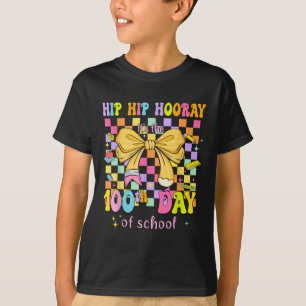 T-shirt Coquette 100 Jours D'École Hip Houray 100ème Jour