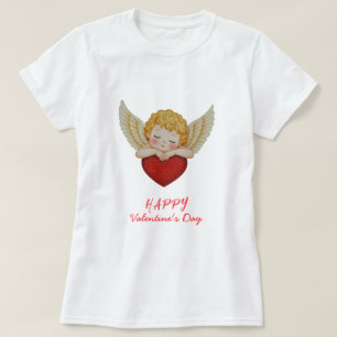 T-shirt Coquette angel cherub coeur Heureuse Sainte-Valent